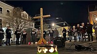 Ökumenisches Friedensgebet auf dem Marktplatz Diez